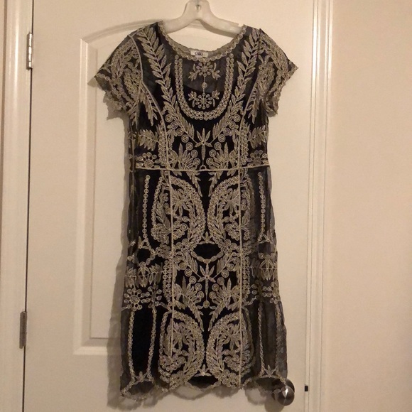 Cato Dresses & Skirts - Shiny Black and Gold Dress